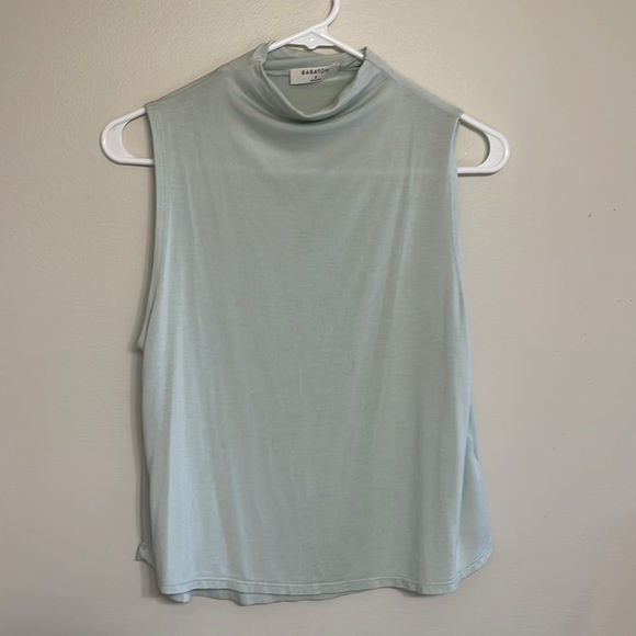 Babaton mock neck top. Soft, draping fabric. Size small. - Picture 2 of 3